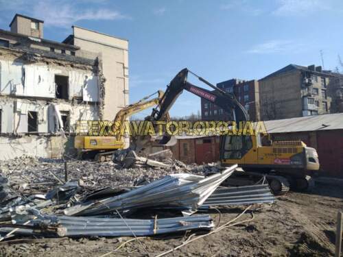 ДЕМОНТАЖ 5-ПОВЕРХОВОЇ АДМІНІСТРАТИВНОЇ БУДІВЛІ. ГОЛОСІЇВСЬКИЙ Р-Н. М. КИЇВ