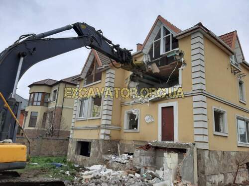 Демонтаж приватного житлового будинку у Київській області